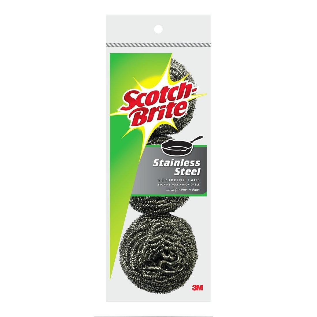 Scotch-Brite Stainless Steel Scrubbing Pads - 3ct