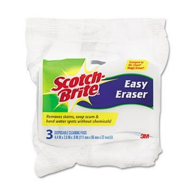 Scotch-Brite Easy Eraser, 3 Disposable Pads