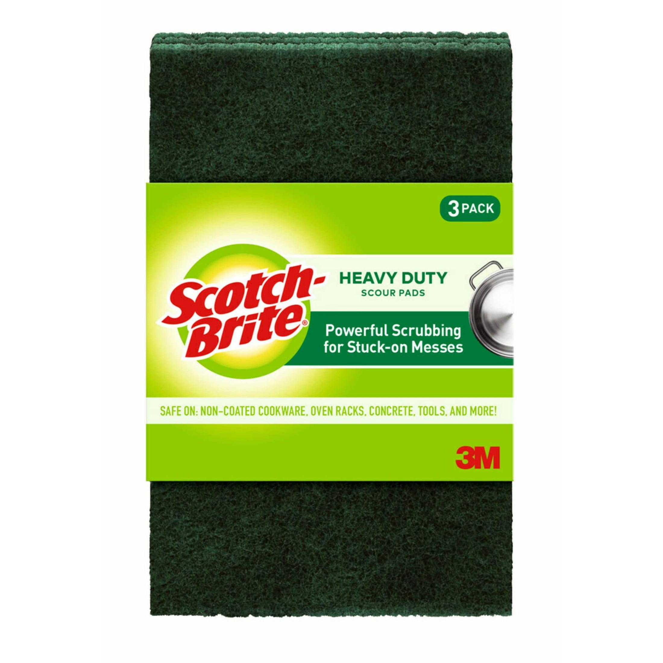 Scotch-Brite Heavy Duty Green Scouring Pads, 3-Pack