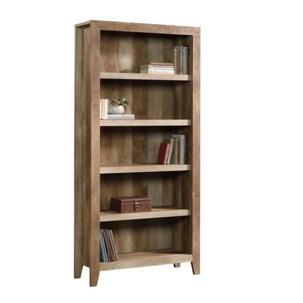 Sauder Dakota Pass 5-Shelf Bookcase, Craftsman Oak Finish