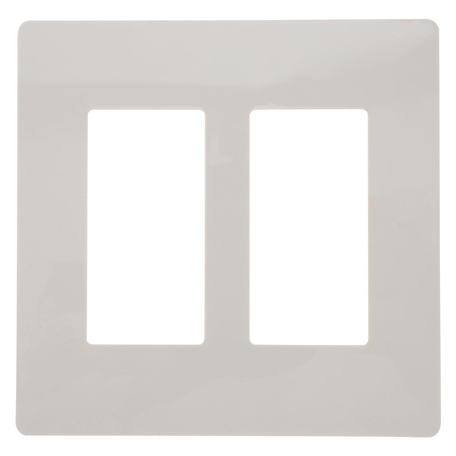 Acorn 2 Gang Screwless Snap On Decorator Wall Plate