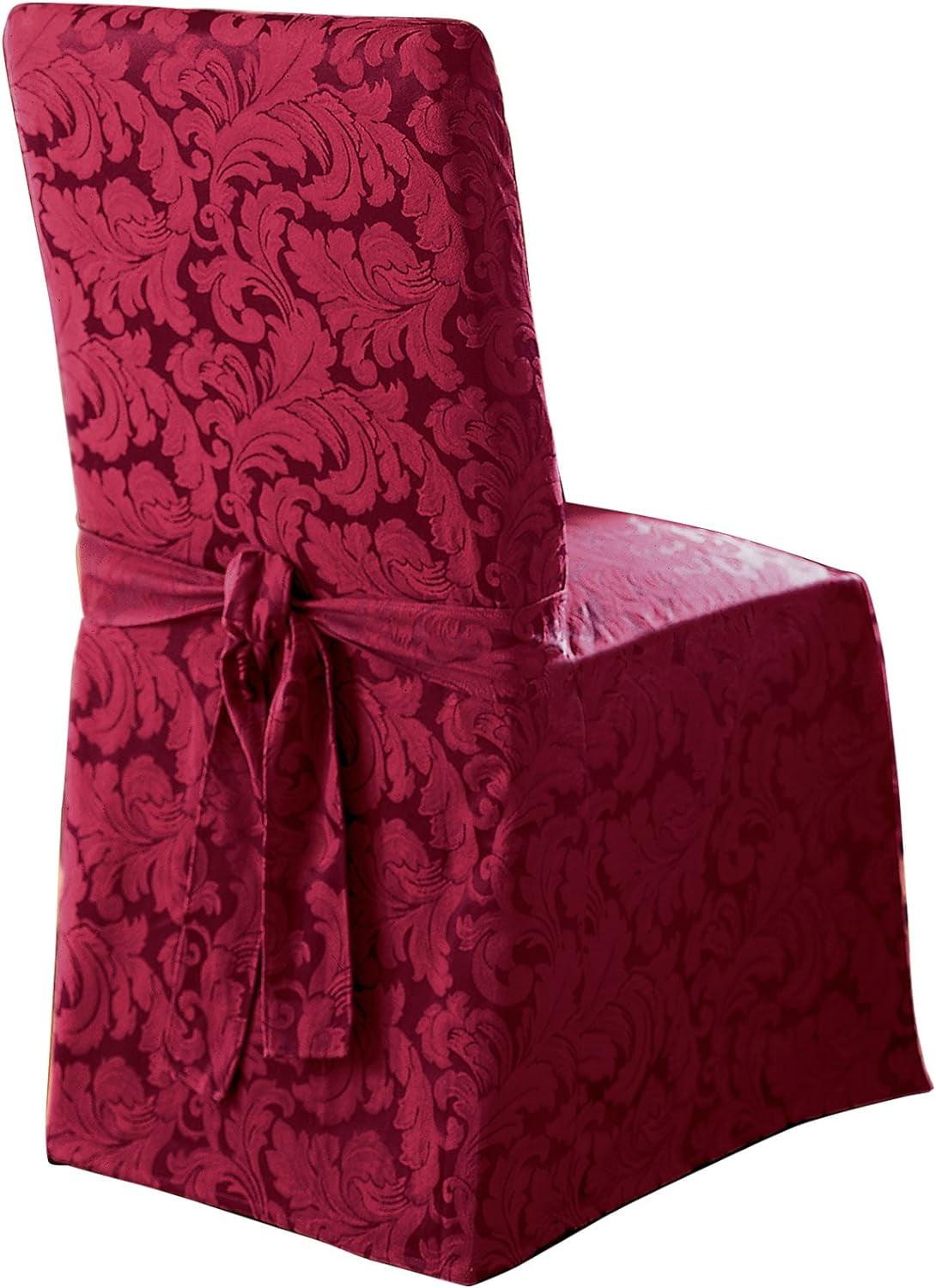 Scroll Classic Box Cushion Dining Chair Slipcover