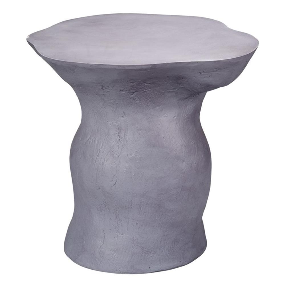 Jamie Young Co Sculpt Fiberglass Side Table Gray