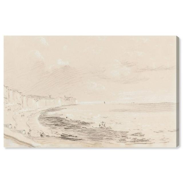 Art Remedy Sea Coast Scene 19th Century Canvas Coastal Classic Art by Art Remedy