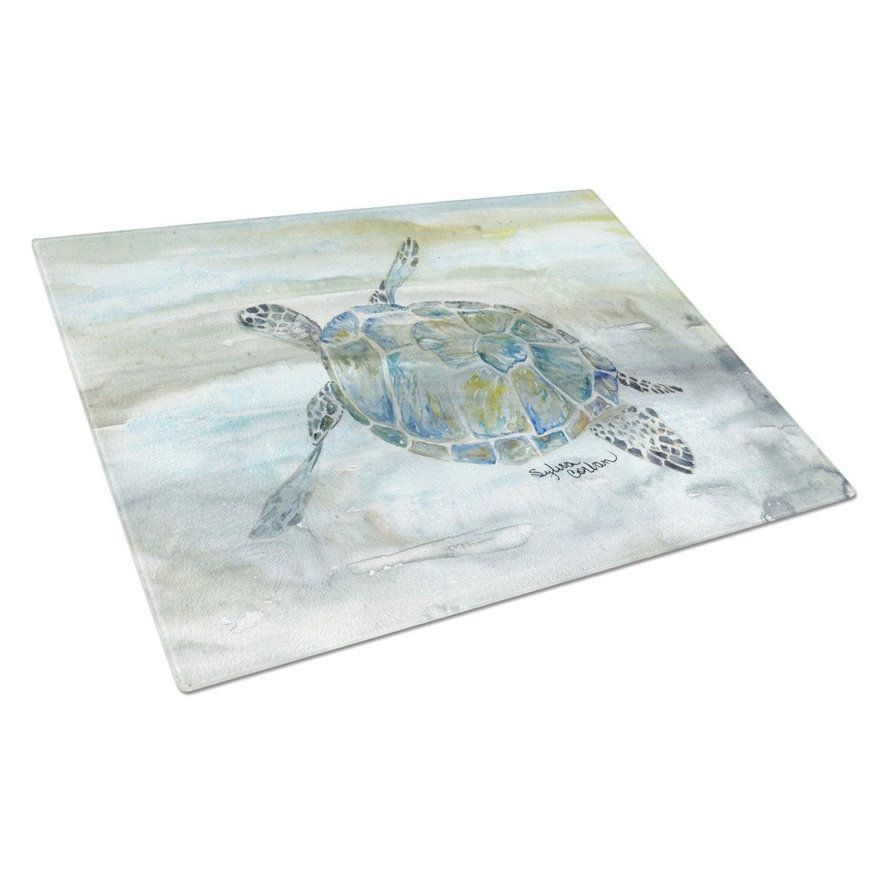 Caroline's Treasures Tempered Glass Sea Turtle Cutting Board