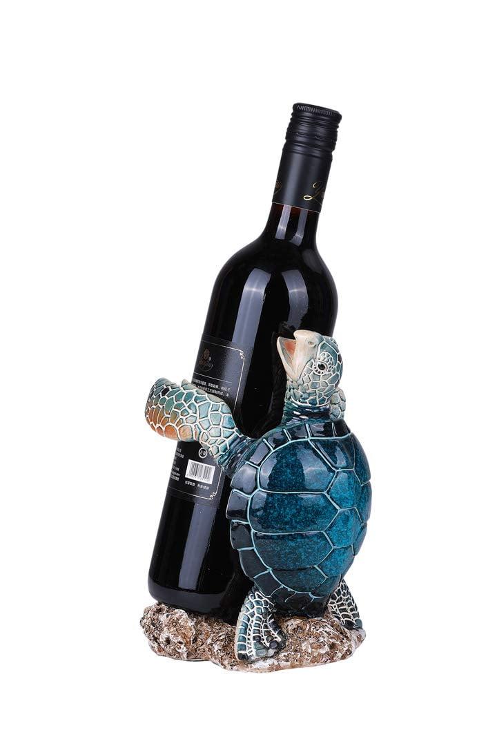 Sea Turtle Cold Cast Resin Wine Bottle Holder