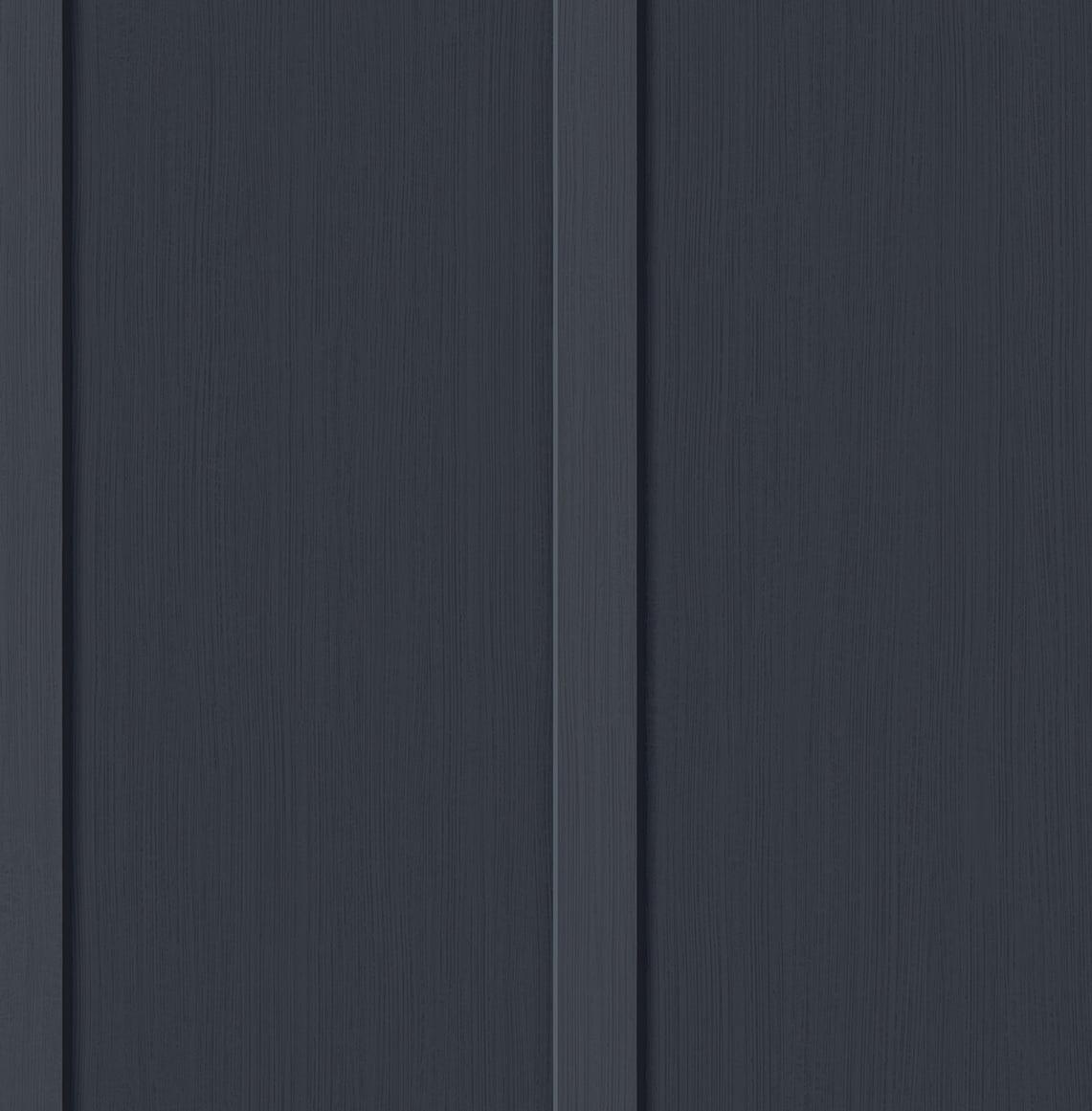 Seabrook Designs  Faux Board & Batten Prepasted Wallpaper 20.5 in. W x 33 ft. L - Dark Blue