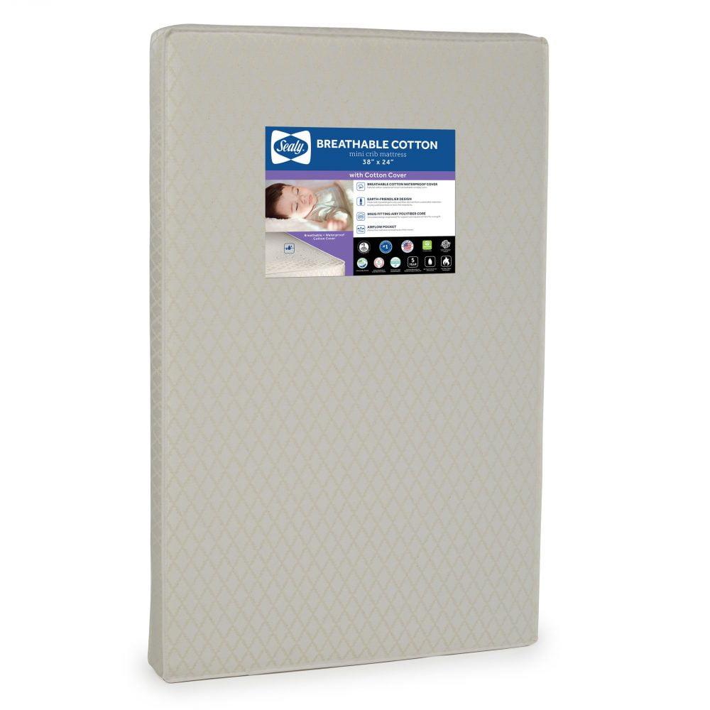 Sealy Mini Cotton Crib Mattress - 38"x24"