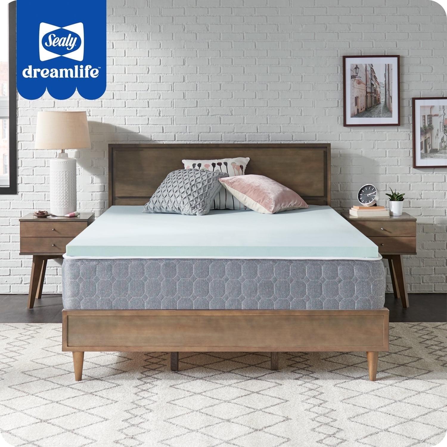 Sealy Dreamlife 1.5” Medium Gel Memory Foam Mattress Topper