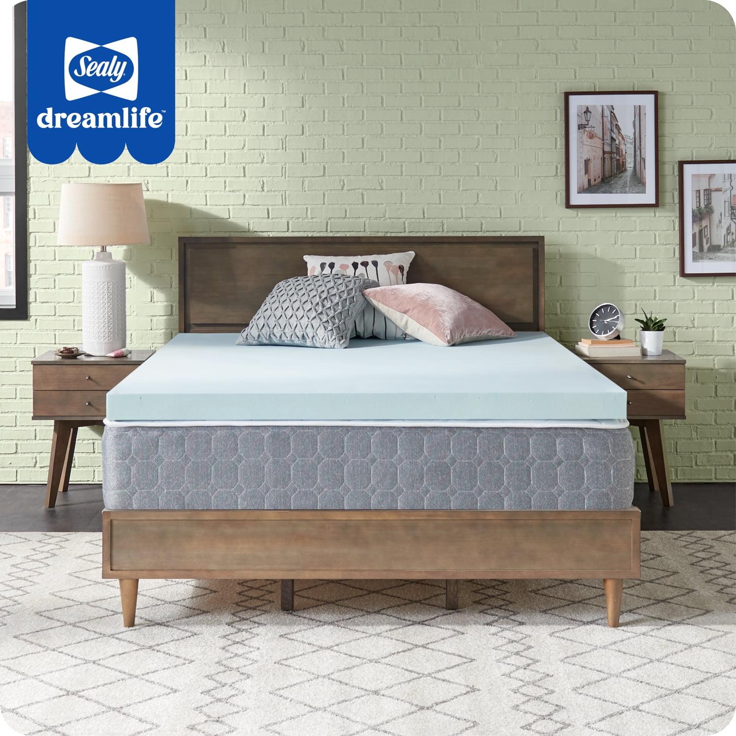 Sealy Dreamlife 3" Gel Memory Foam Queen Mattress Topper