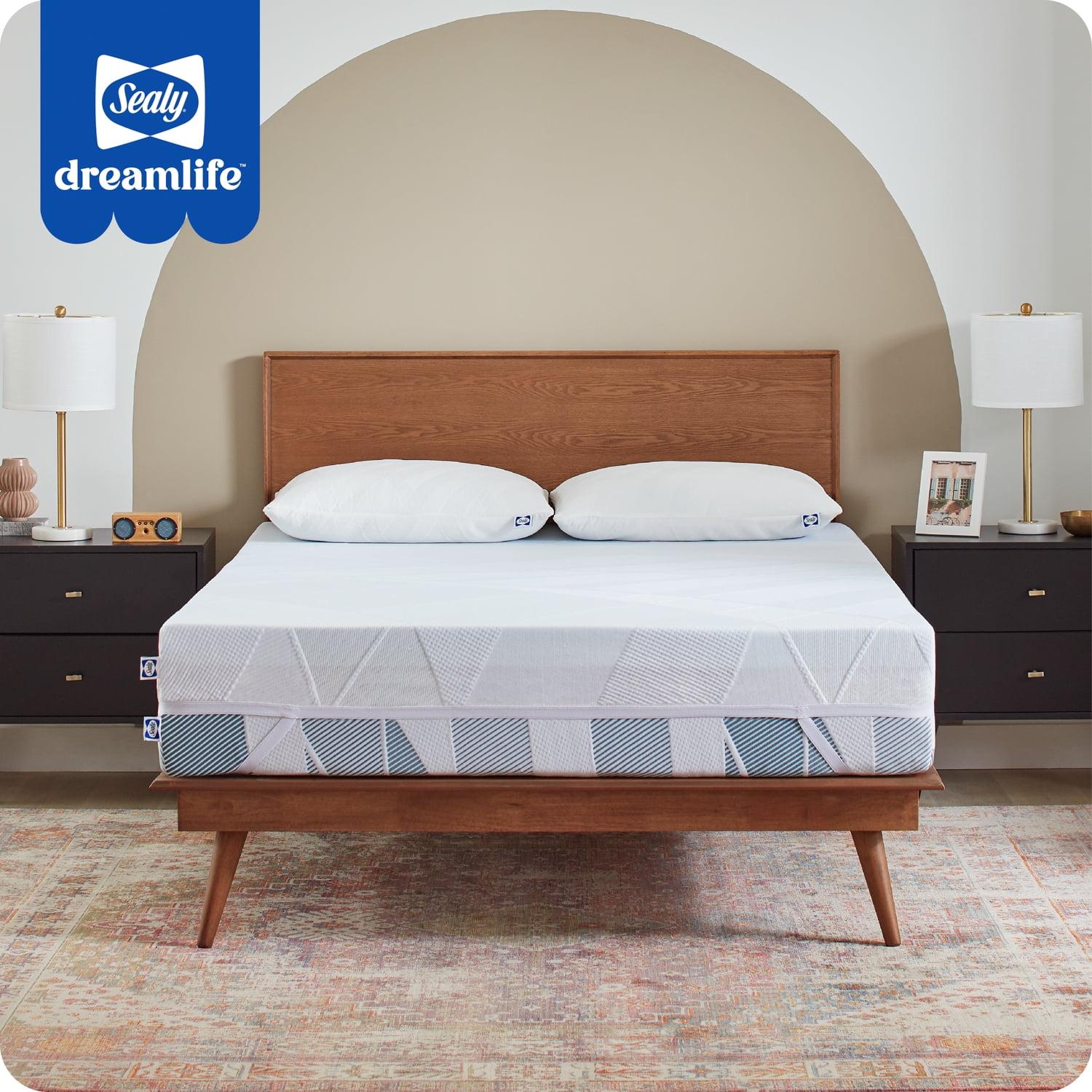 Sealy Dreamlife 3" Gel Memory Foam Twin Mattress Topper with Cooling Cover