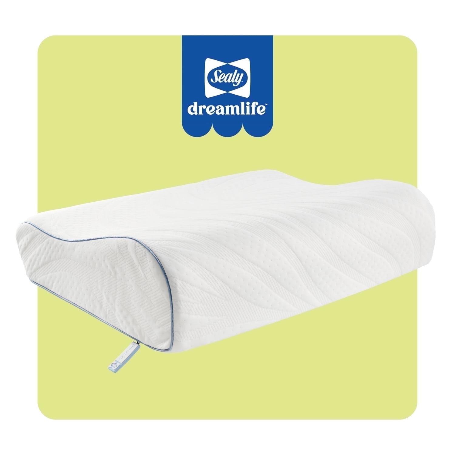 Medium Sealy Dreamlife Machine Washable Molded Contour Memory Foam Pillow