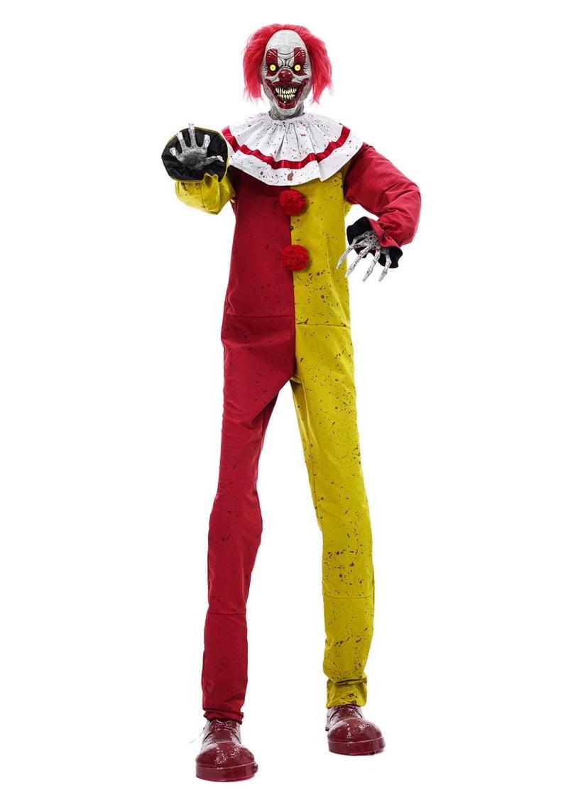 Seasonal Visions Animated Pesky The Clown Halloween Decoration - 7 ft - Multicolored