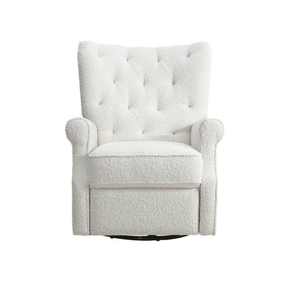 Second Story Home Alice Wingback Swivel Recliner