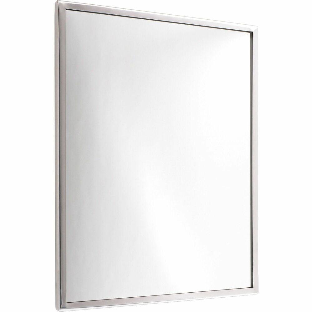 Rectangular Stainless Steel Wall Mirror 18" x 24"