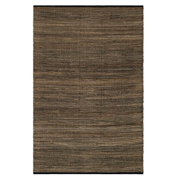 Seed Black/Natural Handwoven Jute Rug