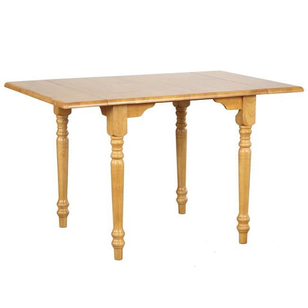 Countryside Charm Light Oak Extendable Drop Leaf Dining Table