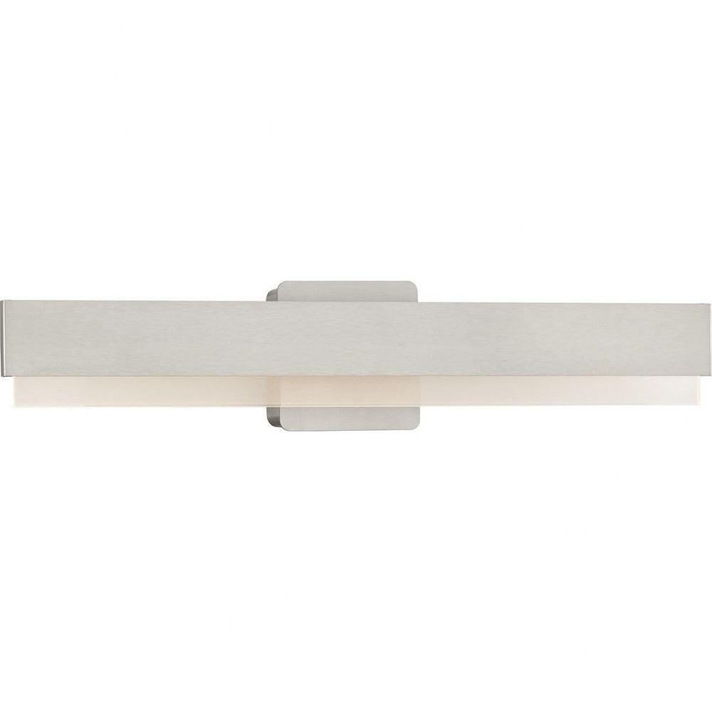 Progress Lighting Semblance 1-Light LED Linear Vanity Light, Brushed Nickel, Acrylic Shade