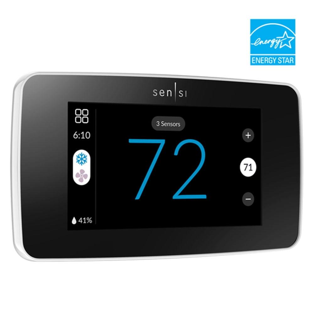 Sensi Touch White Programmable Smart Thermostat with LCD Touchscreen