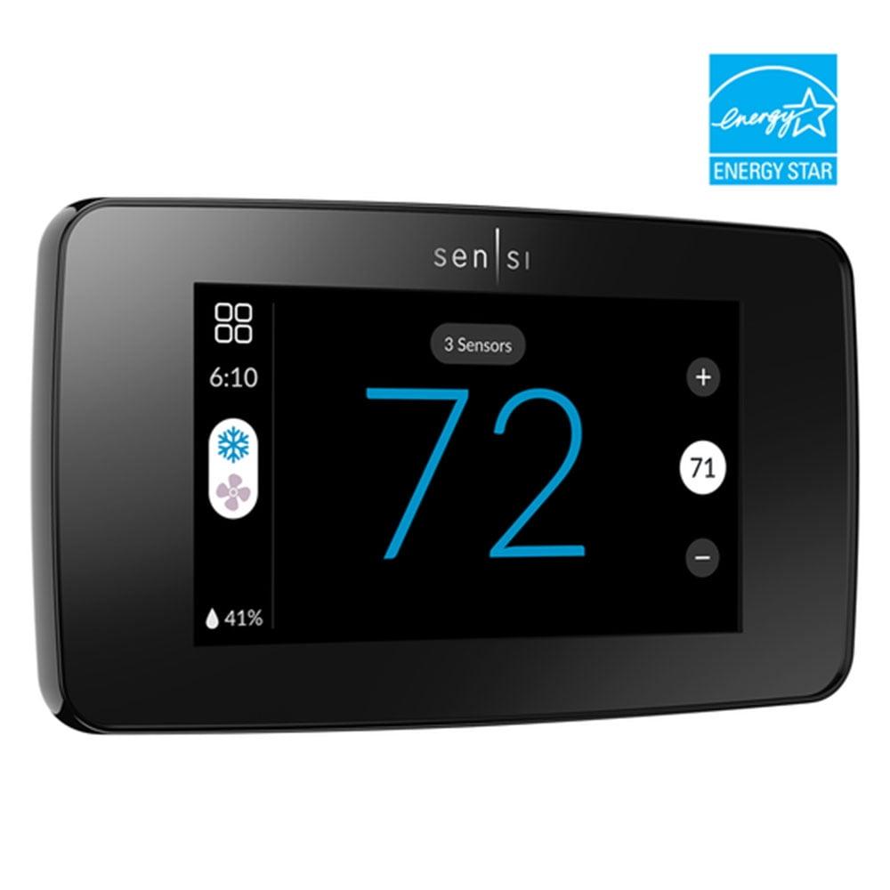 Sensi Touch Black Glass Programmable Smart Thermostat