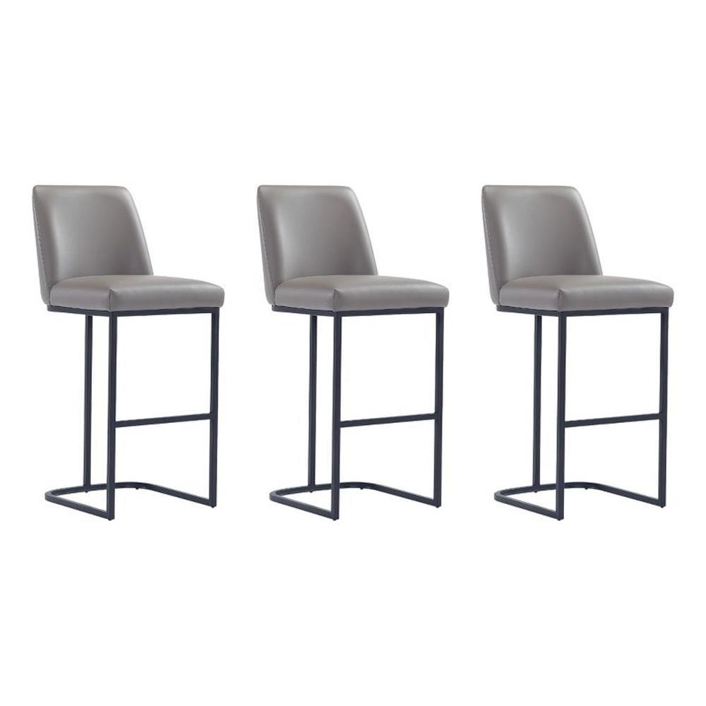 Manhattan Comfort Set of 3 Serena Barstools