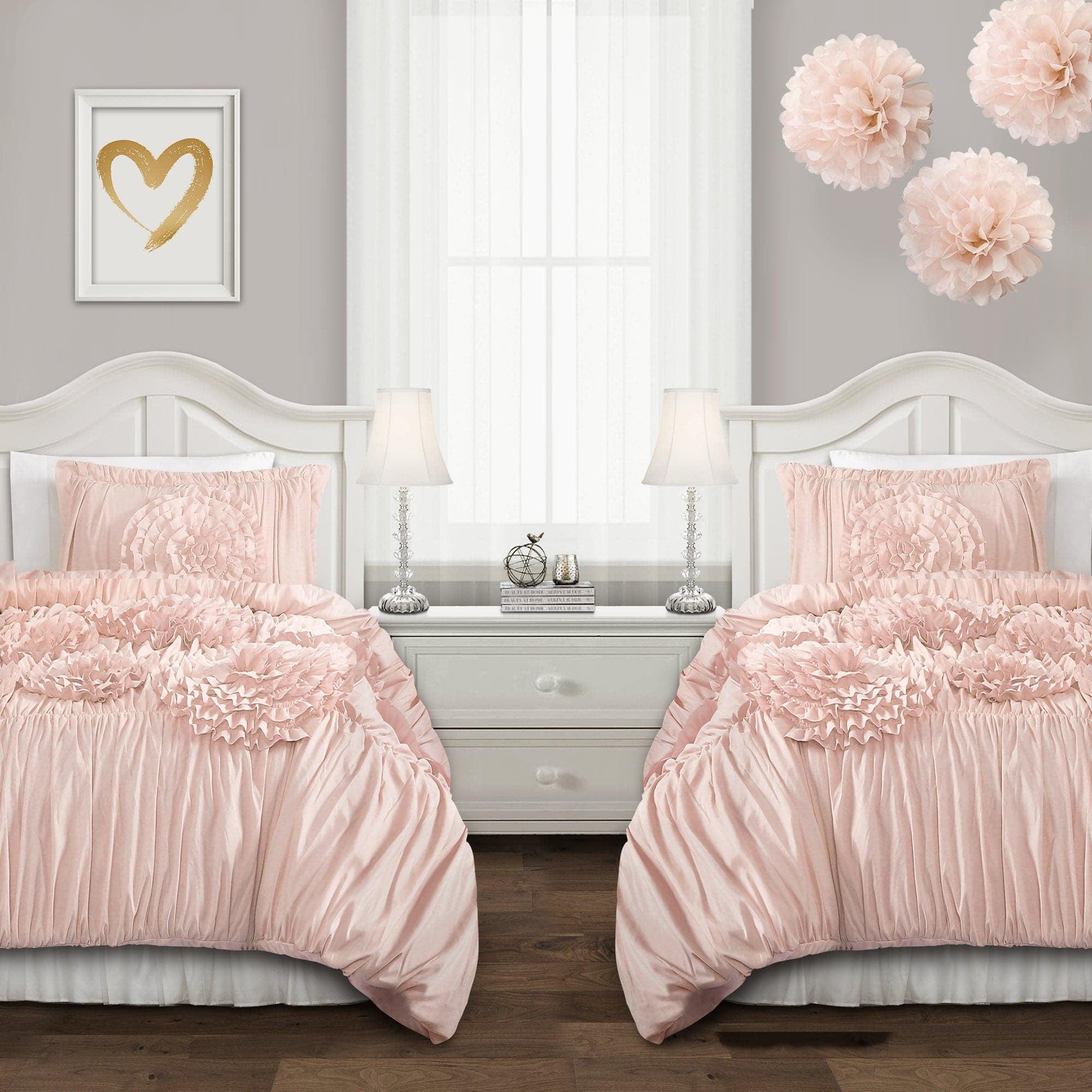 Lush Decor Serena Microfiber Traditional Comforter Set