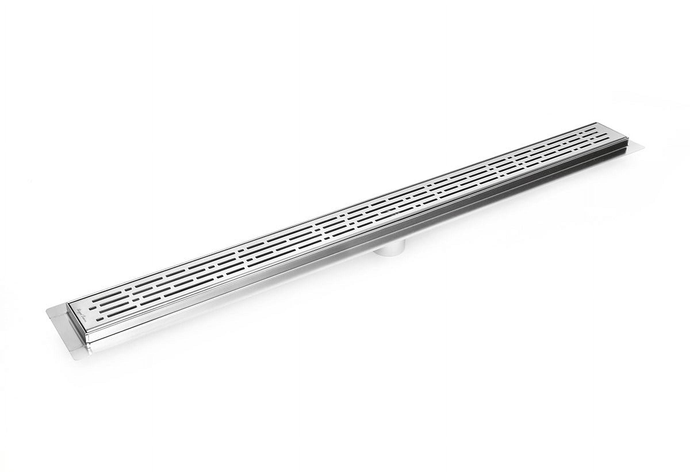 Polished Chrome 59 Inch Stainless Steel Linear Shower Drain