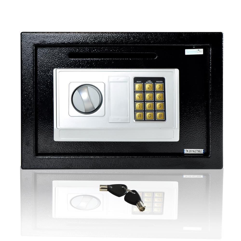 Black Steel Electronic Safe Box with Deposit Slot