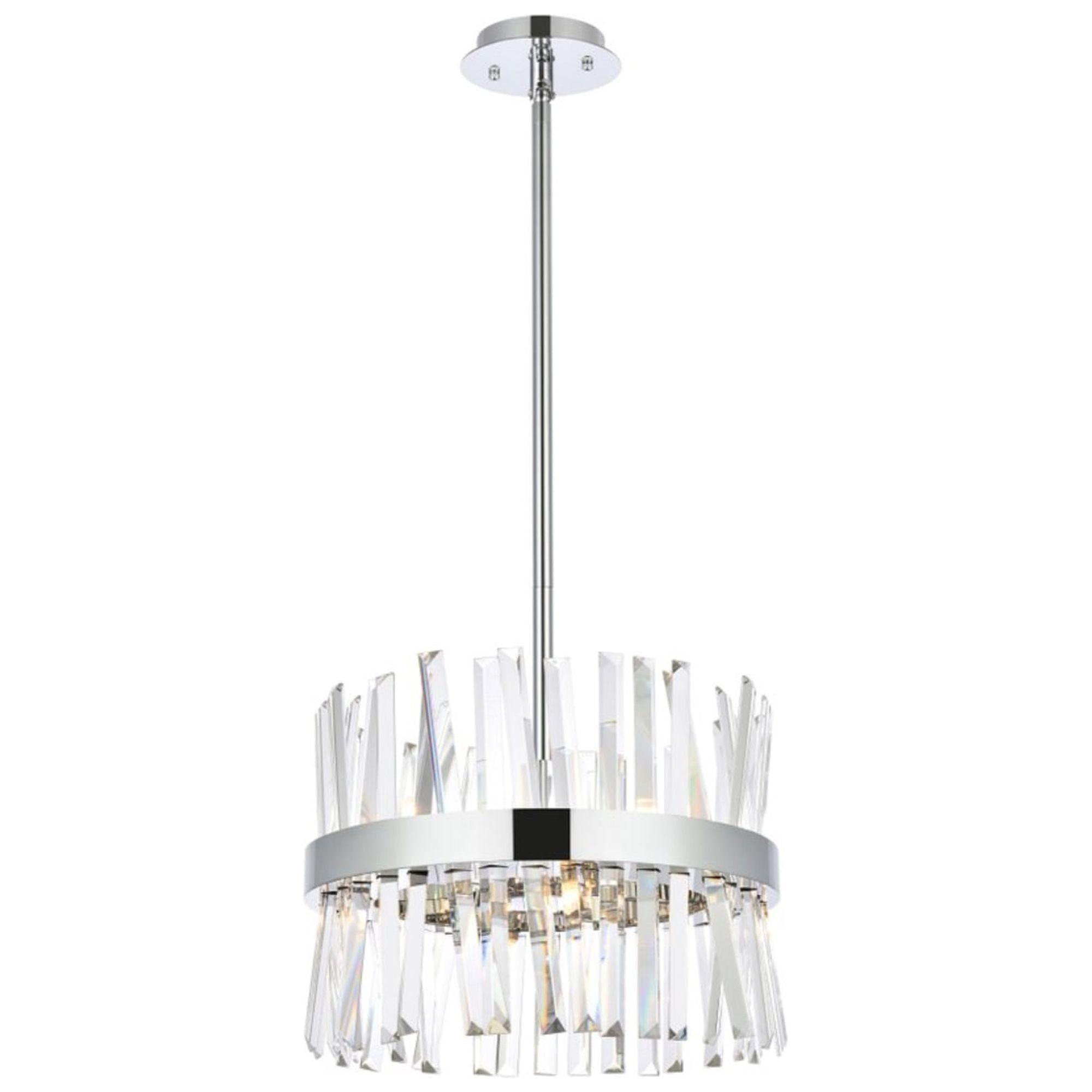 Elegant Lighting Serephina 8 - Light Pendant in  Chrome