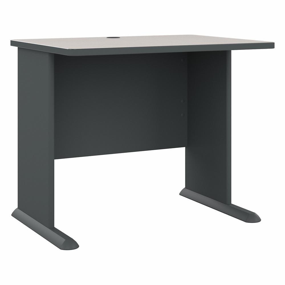 Series A 36W Office Desk in Slate and White Spectrum - Engineered Wood