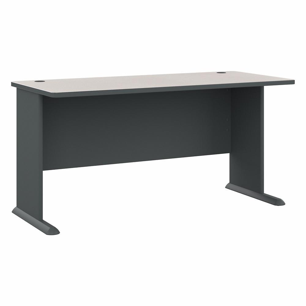 Series A 60W Office Desk in Slate and White Spectrum - Engineered Wood