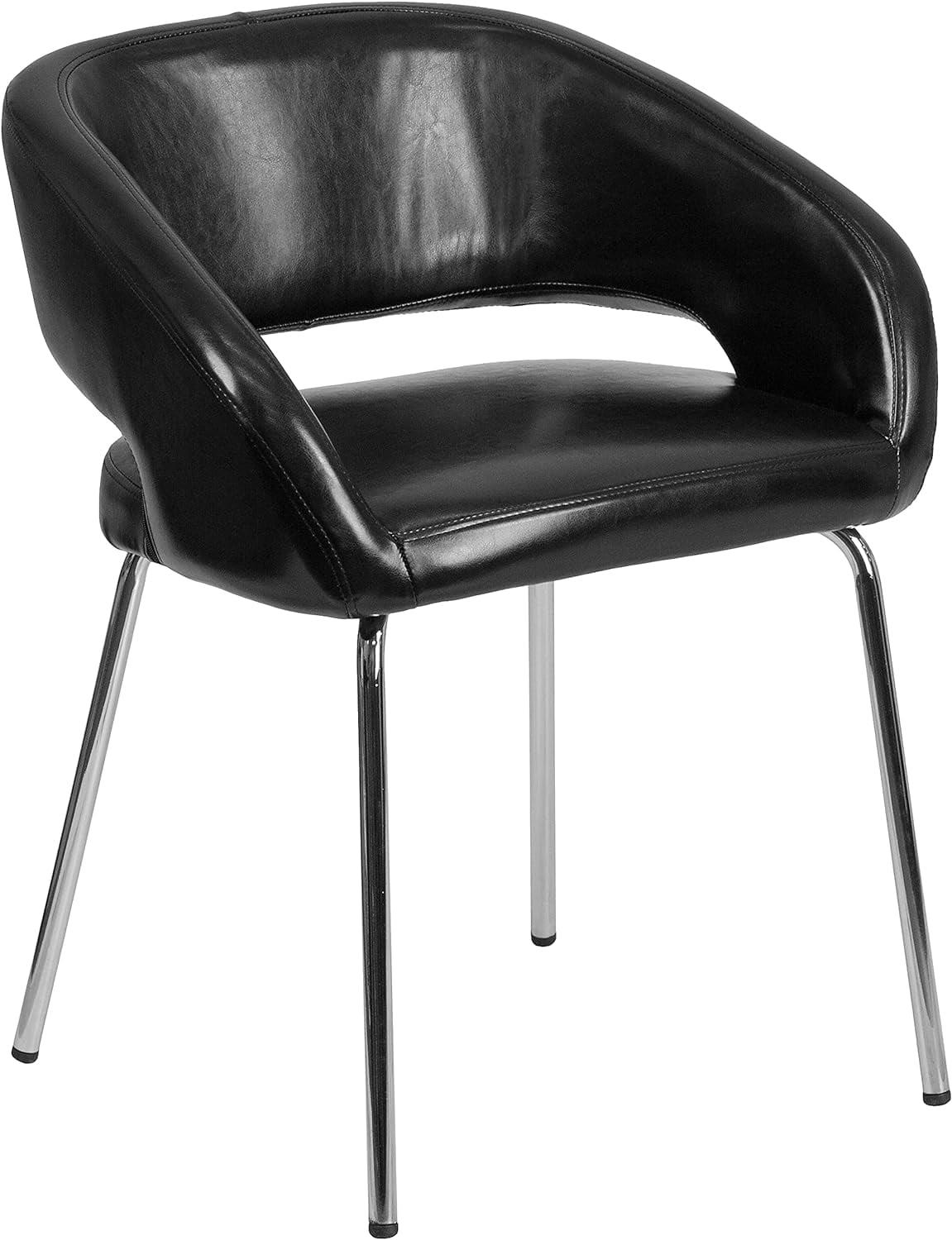 Flash Furniture Fusion Series Contemporary LeatherSoft Side Reception Chair with Chrome Legs