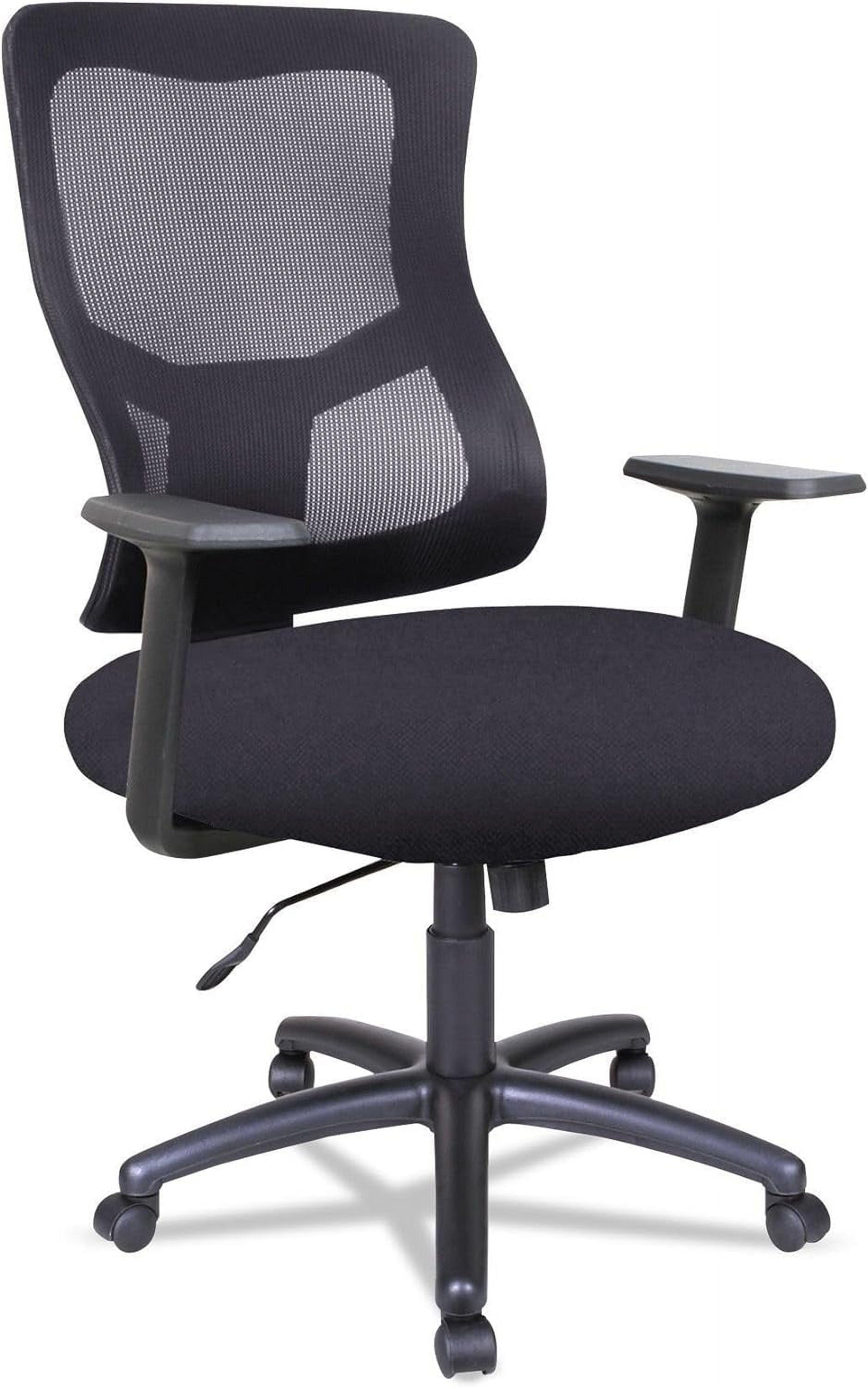 Black Mesh Executive Swivel Office Chair with Fixed Arms