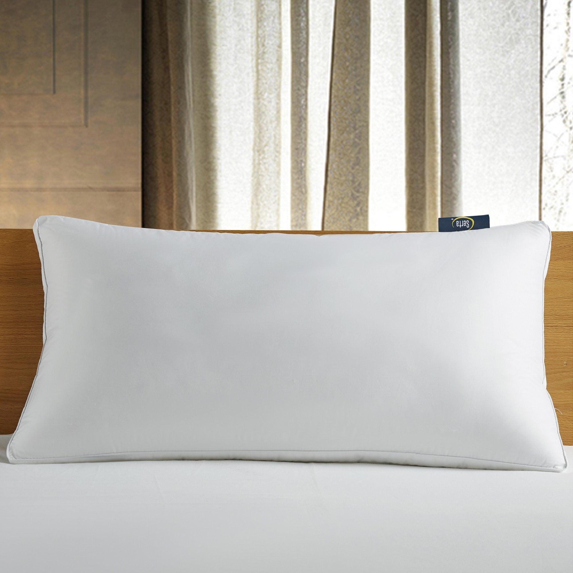 King Size White Hypoallergenic Cotton Fill Bed Pillow Set