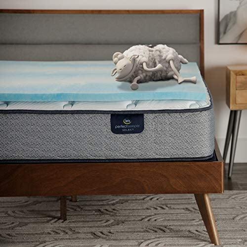 Serta Serta Comfort Cool Memory Foam Mattress Topper, 1.5 Inch