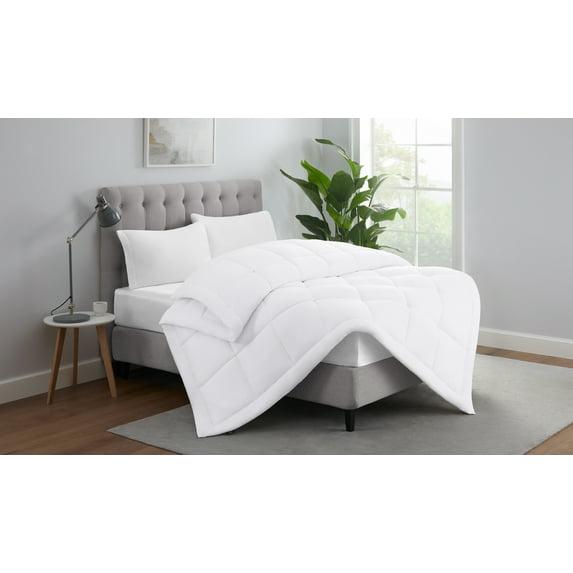 Serta ComfortSure Edredón Alternativo de Plumón, Relleno de Edredón Acolchado, Twin XL 92” x 68”, Blanco