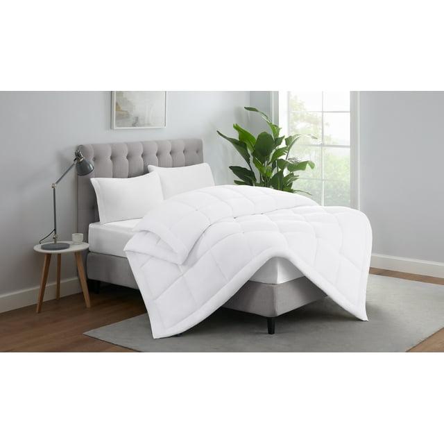 Serta ComfortSure Edredón Alternativo de Plumón, Relleno de Edredón Acolchado, Twin XL 92” x 68”, Blanco