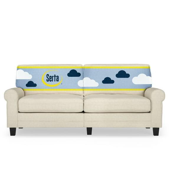 Serta Copenhagen 78" Rolled Arm Sofa, Easy Care Fabric, Soft Pillow Back, Pocket Coil Seat Cushions