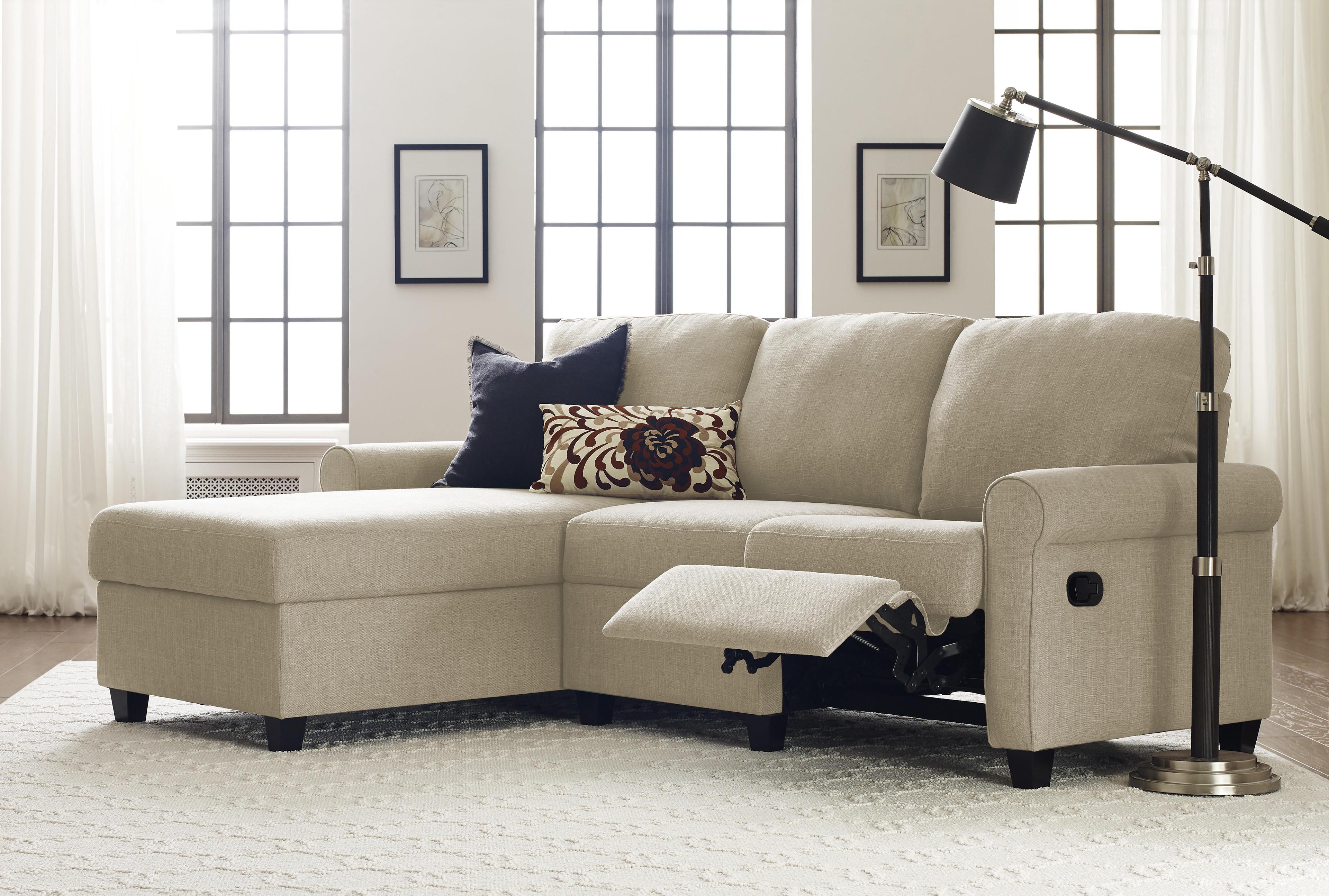 Serta Copenhagen Reclining Sectional Sofa with Storage Chaise