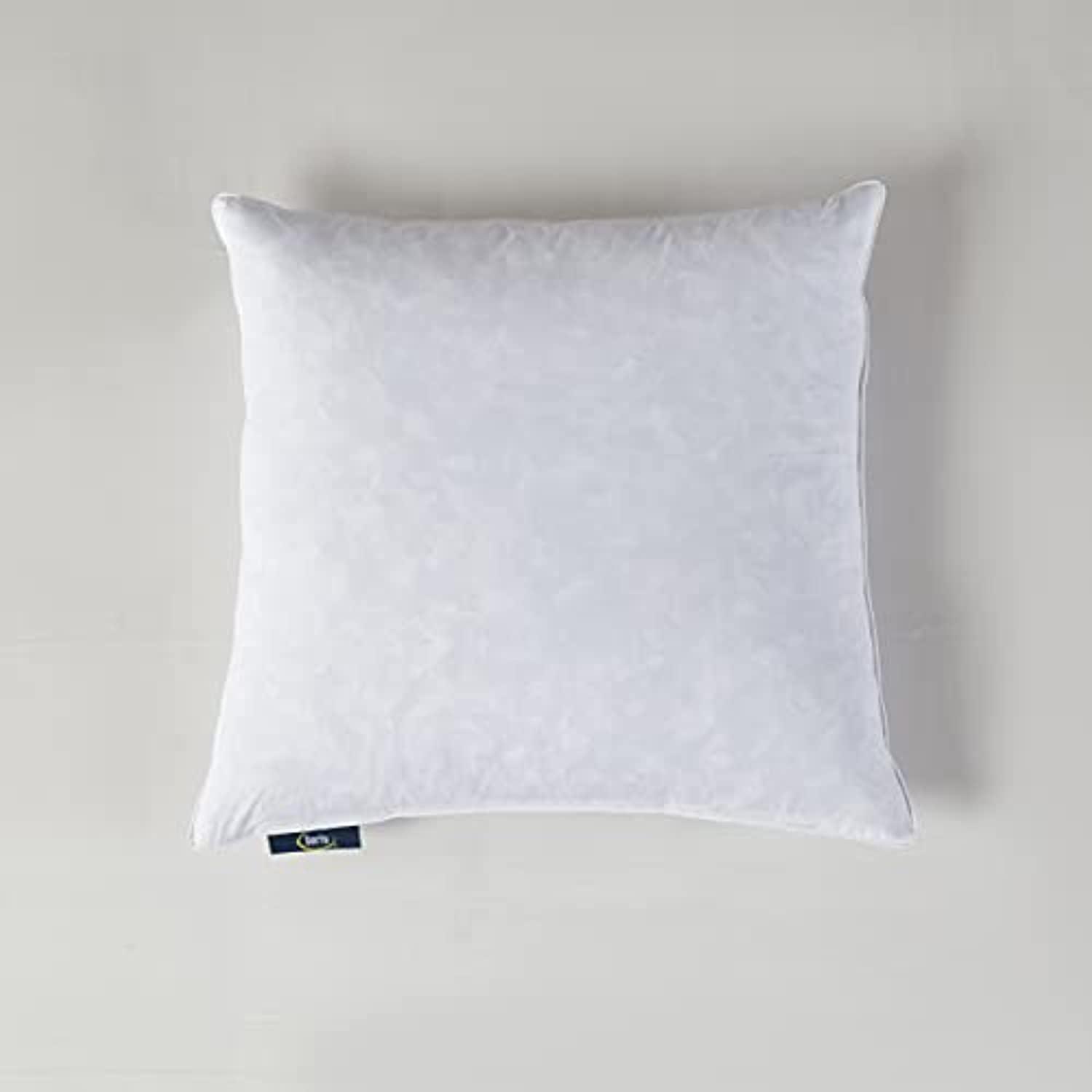 Medium White Cotton Feather Fill Decorative Pillow Set