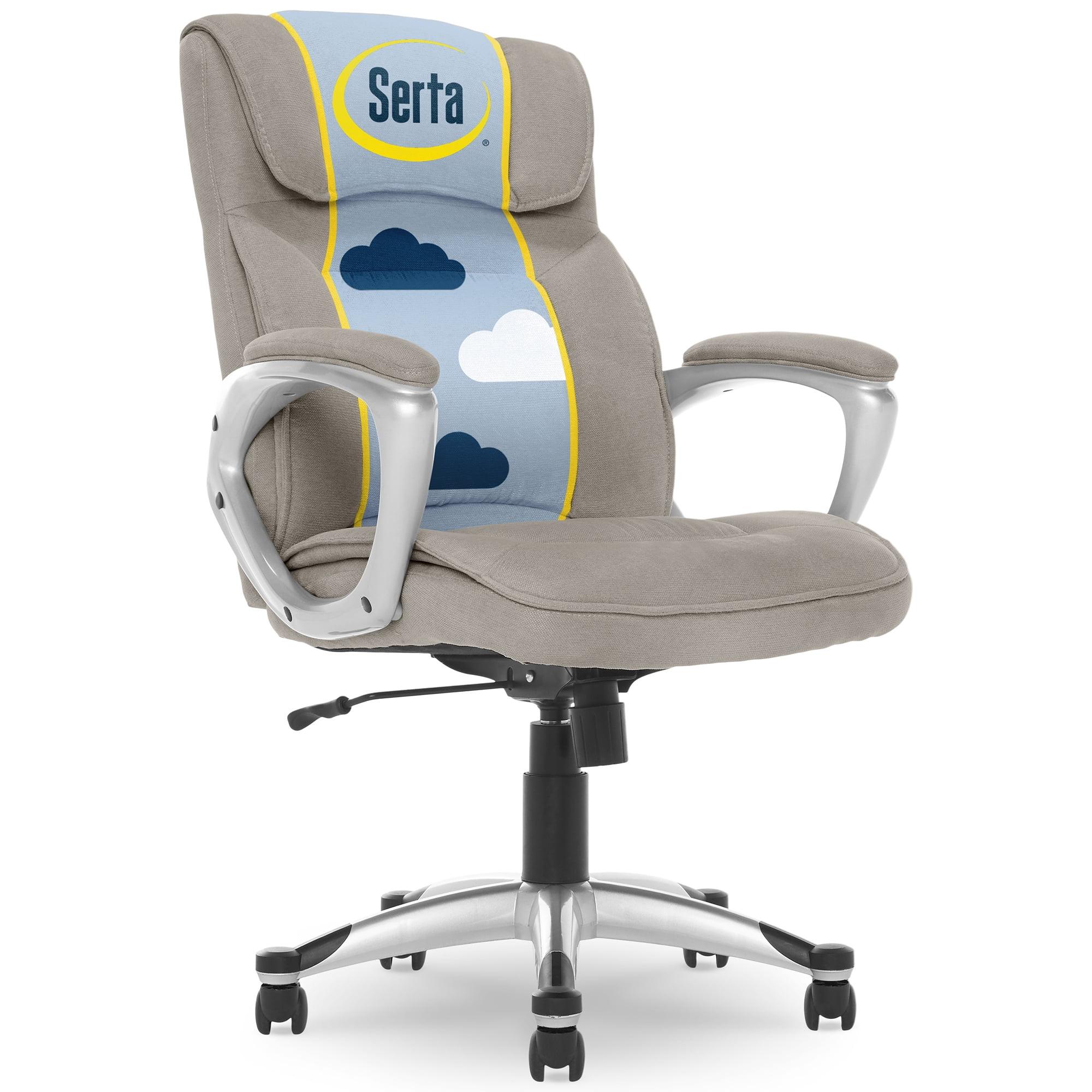 Serta Serta Hannah Executive Office Chair, Ergonomic Lumbar Support, Firm Seat Cushion, Deep Body Pillows