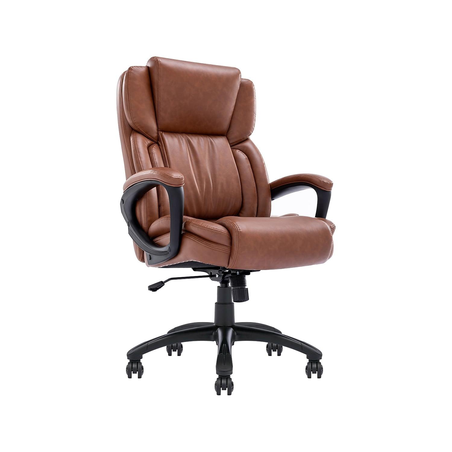 Serta Serta Garret Executive Office Chair, Ergonomic Lumbar Support, Semi-Plush Cushion, Body Pillows