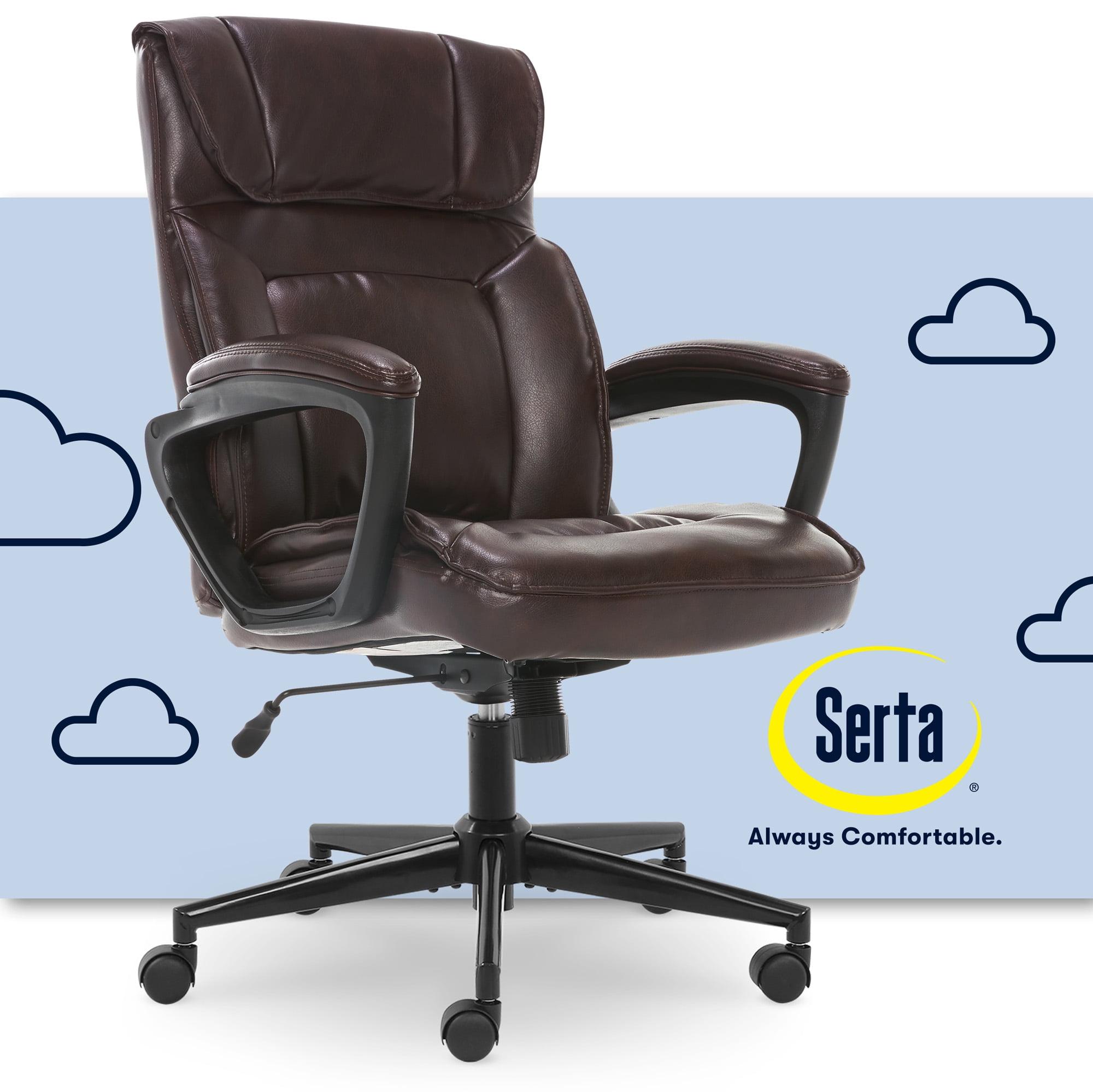 Style Hannah Office Chair Bonded Leather Comfort - Serta