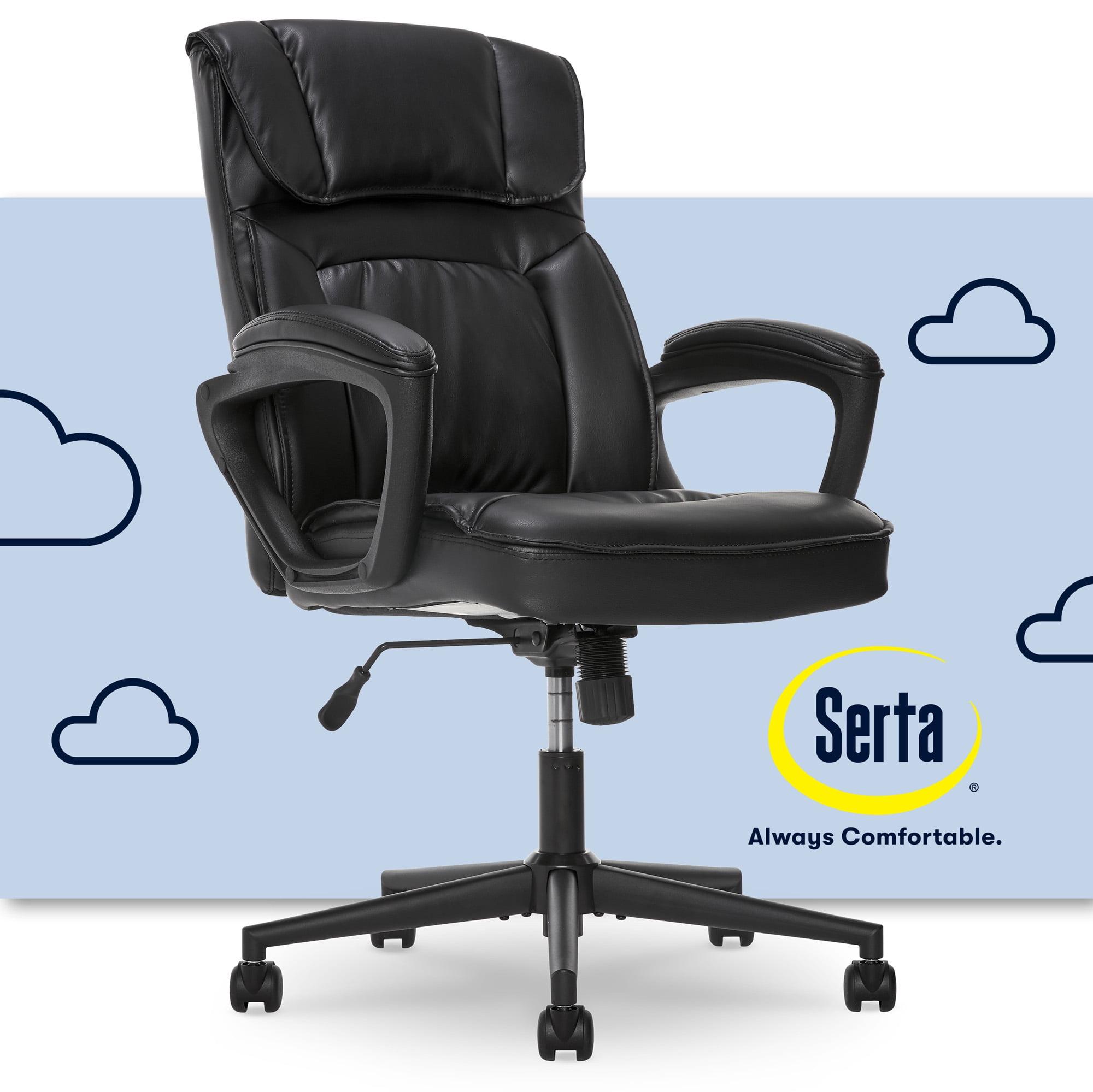 Style Hannah Office Chair Bonded Leather Comfort - Serta