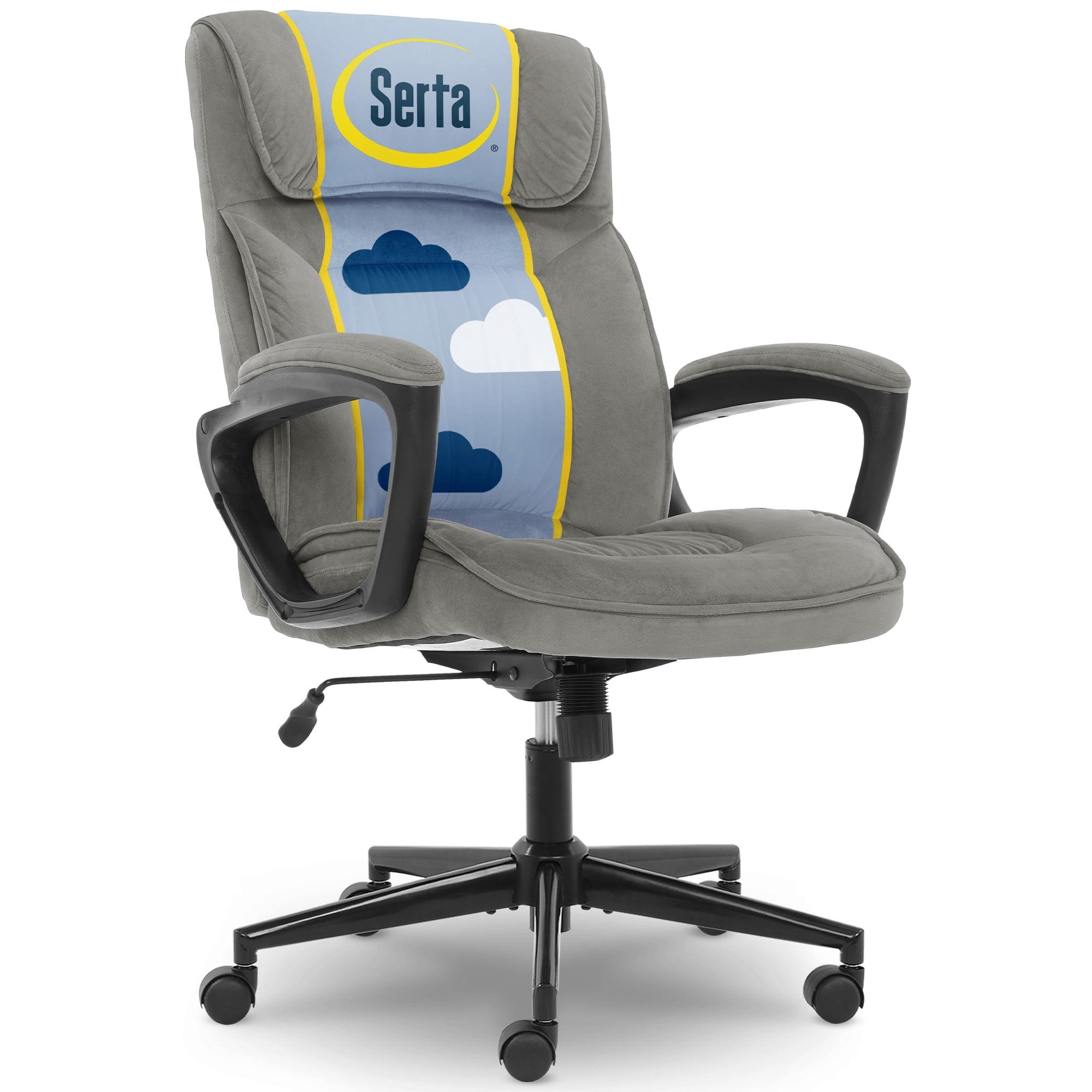 Serta Serta Hannah Executive Office Chair, Ergonomic Lumbar Support, Firm Seat Cushion, Deep Body Pillows