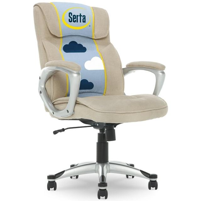 Serta Serta Hannah Executive Office Chair, Ergonomic Lumbar Support, Firm Seat Cushion, Deep Body Pillows