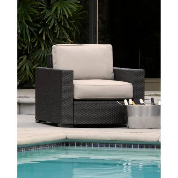 Serta Laguna Outdoor Patio Furniture Collection Arm Chair, Brown Wicker