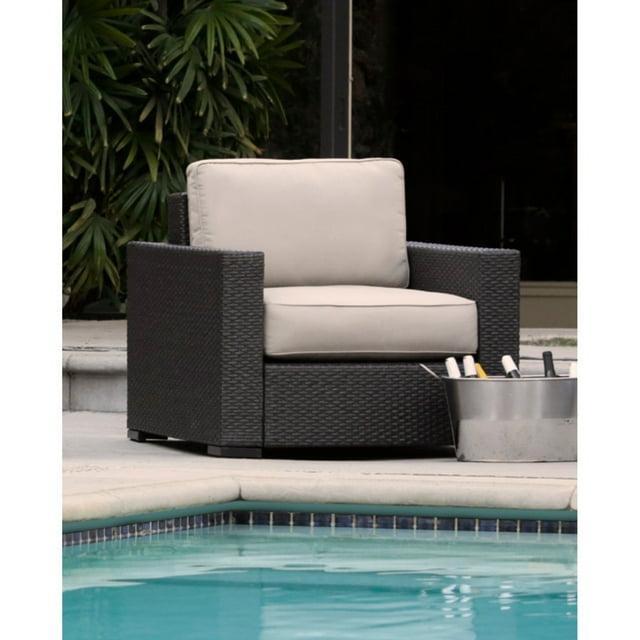 Serta Laguna Outdoor Patio Furniture Collection Arm Chair, Brown Wicker