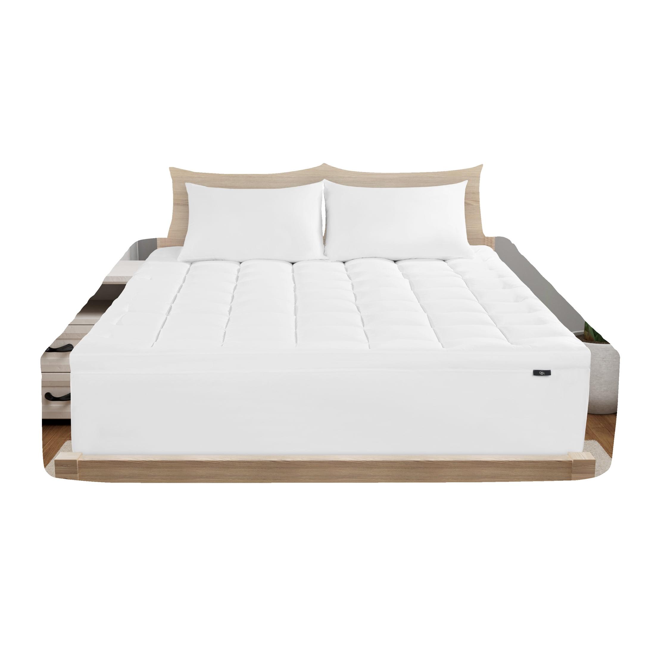 Serta Twin Memory Flex Mattress Topper with 2 In Down Alternative Pillow Top Gusset