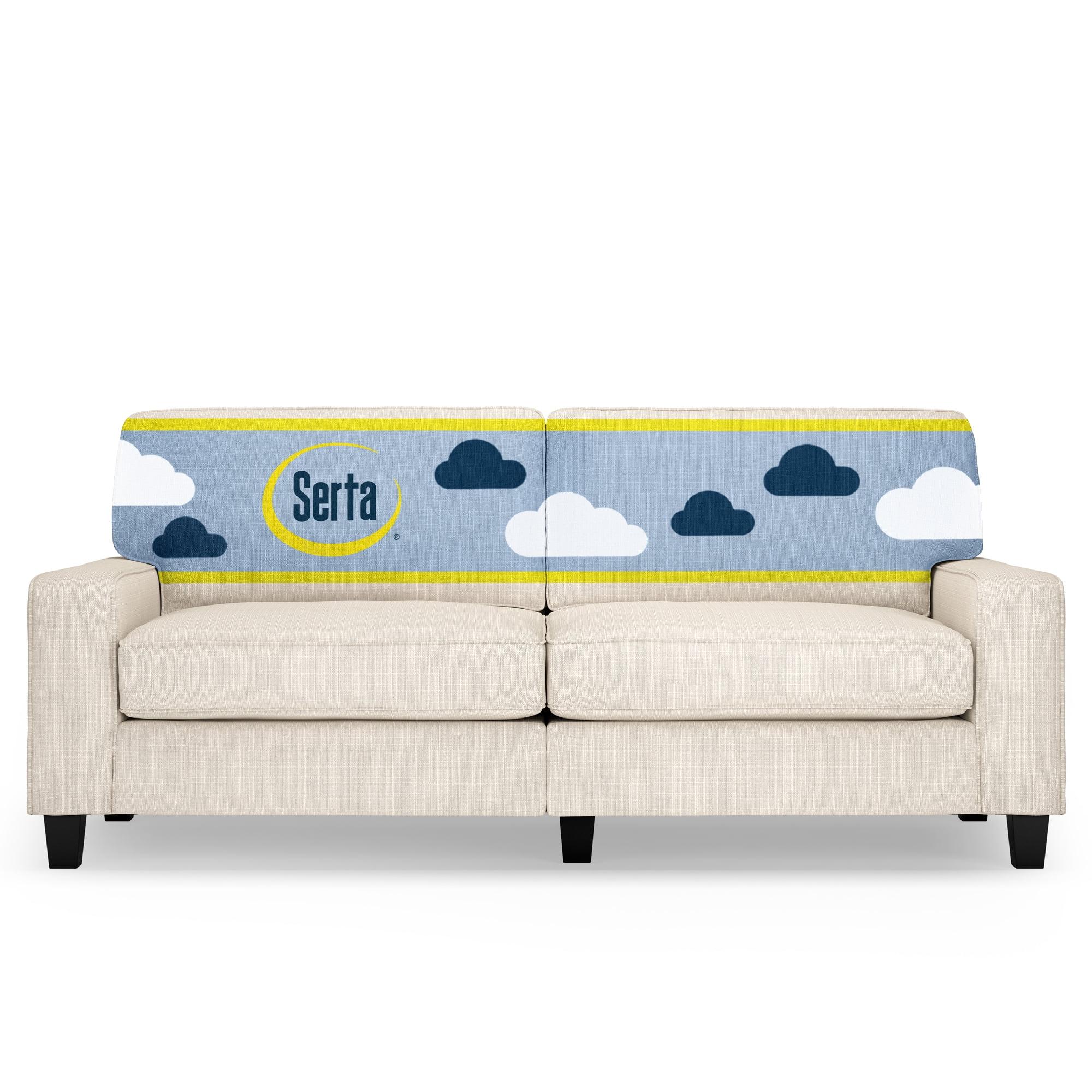 Serta Palisades 78" Track Arm Sofa, Easy Care Fabric, Soft Pillow Back, Pocket Coil Seat Cushions
